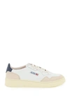 Autry 'medalist' White Low Top Sneakers With Beige Suede Details