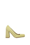 Bottega Veneta Tower Suede Pump In Yellow