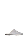 BOTTEGA VENETA SLIPPERS AND CLOGS SUEDE BEIGE MULTICOLOR