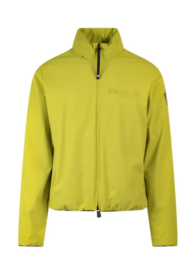 Moncler Rovenaud Nylon Jacket In Yellow