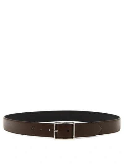 Orciani Reversible Belt In Brown