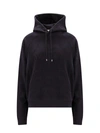 Saint Laurent Hoodie With Embroidered Logo In Black