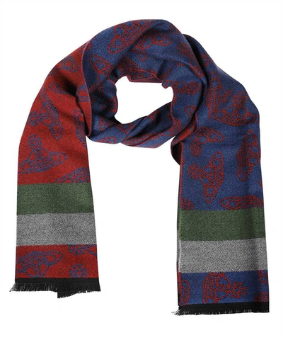 Vivienne Westwood Wool Scarf In Multicolor