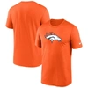 NIKE NIKE  ORANGE DENVER BRONCOS LEGEND LOGO PERFORMANCE T-SHIRT