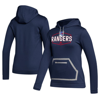 Adidas Originals Adidas Navy New York Rangers Team Pullover Hoodie In Navy