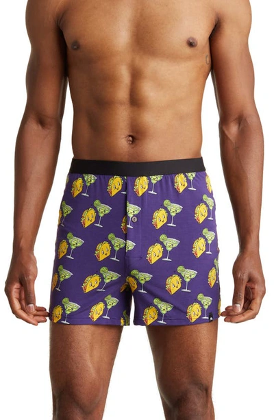 Meundies Knit Boxers In Taco Chance On Me