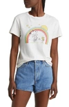 RE/DONE PEANUTS RAINBOW GRAPHIC T-SHIRT