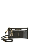 Anya Hindmarch Everything Leather-trimmed Tpu And Recycled Shell Pouch In Clear/ Black