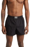 Dolce & Gabbana Logo-plaque Cotton Boxer Briefs In Black