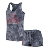 Concepts Sport Charcoal Arizona Cardinals Billboard Scoop Neck Racerback Tank And Shorts Sleep Set In Charcoal