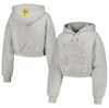 THE WILD COLLECTIVE THE WILD COLLECTIVE HEATHER GRAY NASHVILLE SC CROPPED PULLOVER HOODIE