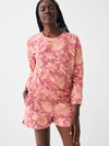 Faherty Cabana Towel Terry Sweatshirt In Rose Peach Blossom