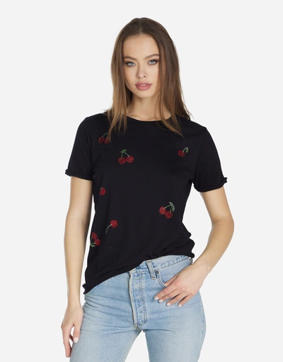 Lauren Moshi Edda Crystal Cherries In Black