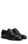 Zegna Men's Torino Cap Toe Leather Oxfords In Black