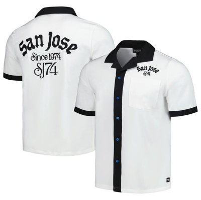 The Wild Collective White San Jose Earthquakes Bowler Button-up Shirt