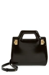 FERRAGAMO FERRAGAMO WANDA MINI LEATHER TOP-HANDLE BAG