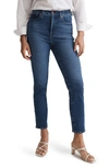 MADEWELL STOVEPIPE HIGH WAIST STRETCH DENIM JEANS