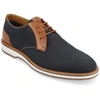 Thomas & Vine Men's Taggert Plain Toe Derby Casual Shoes In Blue