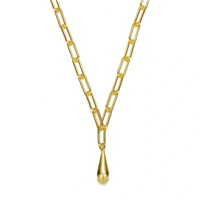 Rachel Glauber 14k Gold Plated Charm Necklace In White