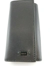 Bally Maltos Men's 6218440 Black Leather Key Case Wallet In Multi