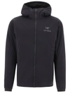Arc'teryx Squamish Hooded Lightweight Jacket In Black