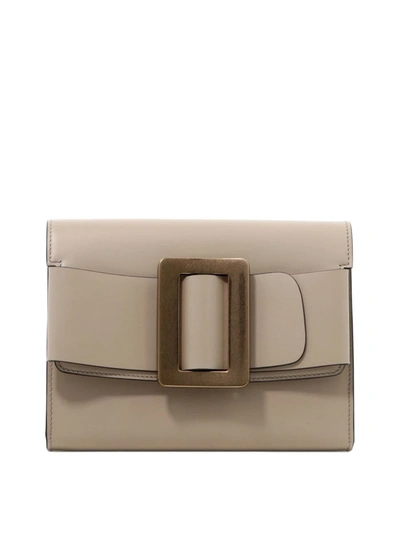 Boyy "buckle" Clutch In Beige