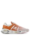 Premiata Buff Ombre Lace-up Runner Sneakers In Orange