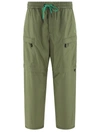 Moncler Day-namic Convertible Cargo Pants In Green
