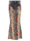 Vitelli Distressed-effect Doomboh® Mermaid Skirt In Beige