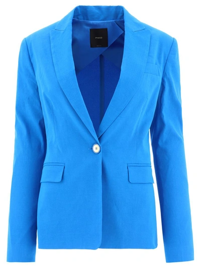 Pinko Pleated Mini Skirt In Azzurro