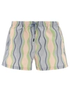 Jacquemus Wave-print Swim Shorts In Blue