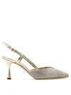 Ninalilou Woman Pumps Platinum Size 8 Leather In Gold