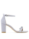 Stuart Weitzman Nearlynude Sw Bow Sandals Purple In Purple