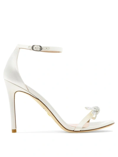 Stuart Weitzman Nudist Sw Bow Detailed Sandals In White