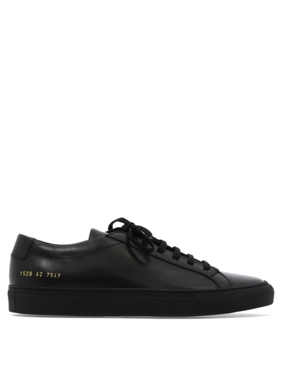 Common Projects Original Achilles Leather Sneakers In Black