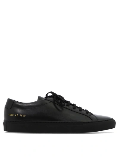 Common Projects Original Achilles Leather Trainers In Black