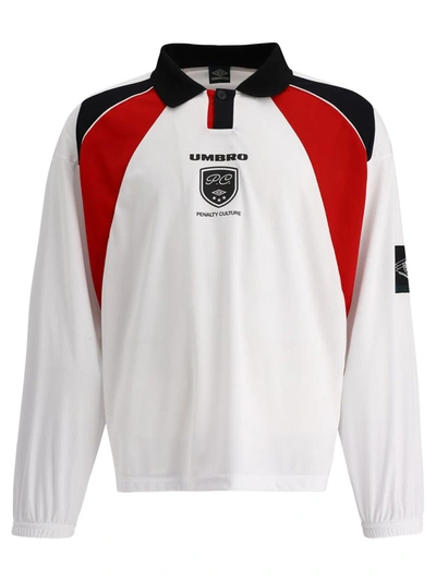 Umbro Polo Sport Long Sleeve T-shirt In White