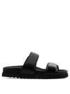 Gia Borghini Gia X Pernille Teisbaek Perni 11 Leather Sandals In Black