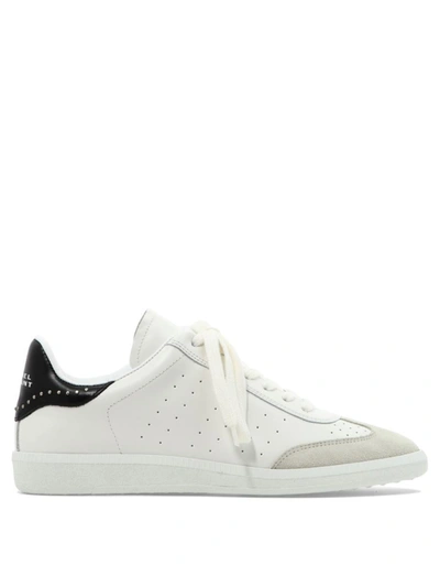 Isabel Marant Bryce Studded Classic Sneakers In White