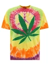 Gallery Dept. Distressed Tie-dyed Printed Cotton-jersey T-shirt In Yellow