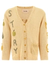 Story Mfg. Yellow Twinsun Appliqué-detailing Cardigan In Yellow