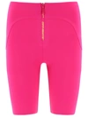 Off-white Fuchsia Shorts With Logo And Zip In Fuchsia