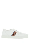 Paul Smith Multicolored Stripe Detail Smooth Leather Sneakers