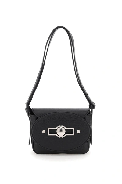 Zanellato Twist-lock Leather Crossbody Bag In Black