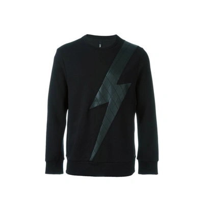 Neil Barrett Flash Design Sweatshirt In Black