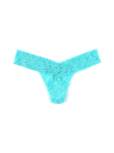 Hanky Panky Signature Lace Low Rise Thong Beau Blue