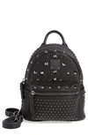 Mcm 'x Mini Stark - Bebe Boo' Studded Leather Backpack In Black