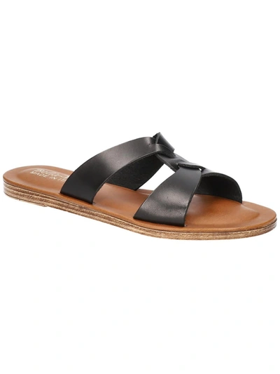 BELLA VITA DOV-ITALY WOMENS LEATHER COMFORT INSOLE SLIDE SANDALS