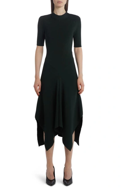 STELLA MCCARTNEY ASYMMETRIC COMPACT RIB SWEATER DRESS