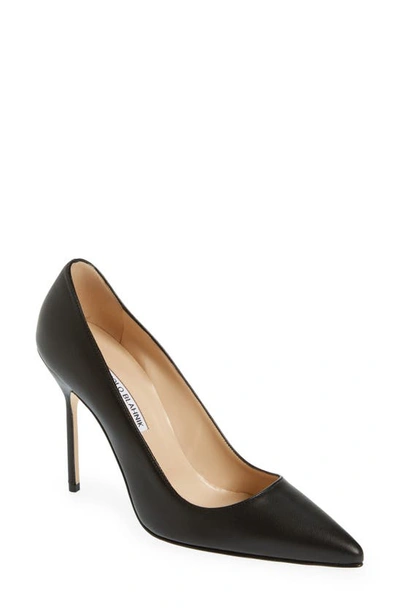 Manolo Blahnik Bb Pointed Toe Pump In Black